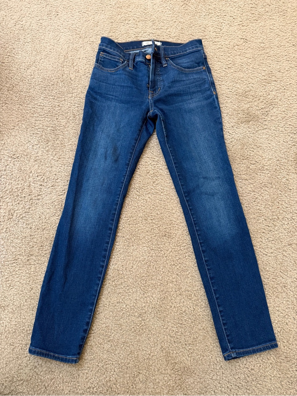 Madewell Skinny Jeans in Deep Blue Wash